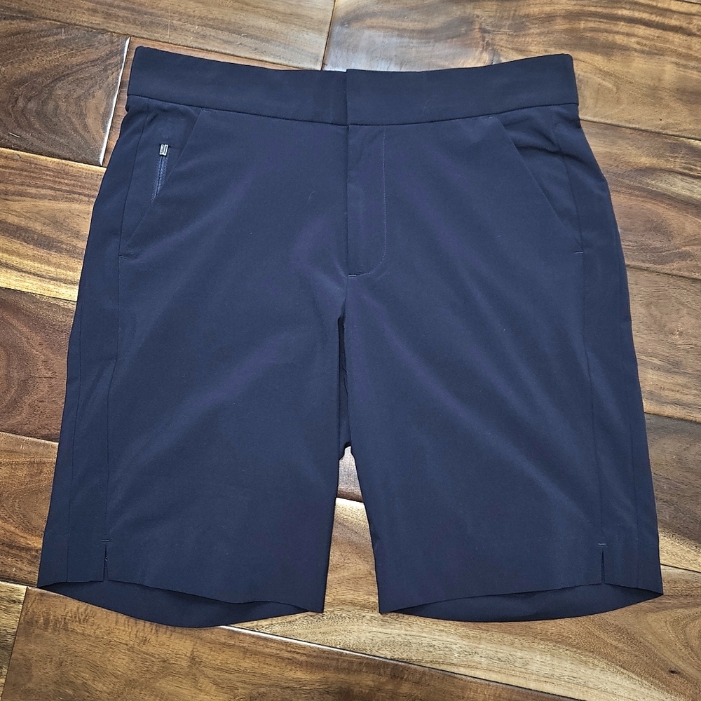 Athleta Tribeca 7 Inch Bermuda Shorts Womens Size 2 Navy Blue - Picture 2 of 9